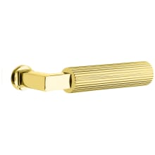 Straight Knurled Non-Turning Two-Sided Dummy Door Lever Set from the SELECT Brass Collection