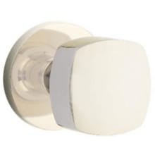Freestone Passage Door Knob Set with Disk Rose from the Urban Modern Collection