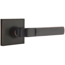 Aston Passage Door Lever Set from the Brass Modern Collection