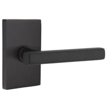 Freestone Passage Door Lever Set from the Brass Modern Collection