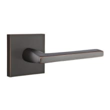 Helios Right Handed Passage Door Lever Set with Square Rose