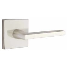 Helios Left Handed Passage Door Lever Set with Square Rose
