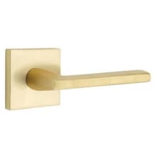 Helios Right Handed Passage Door Lever Set with Square Rose