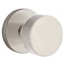 Round Single Cylinder Keyed Entry Door Knob Set with Disk Rose from the Brass Modern Collection