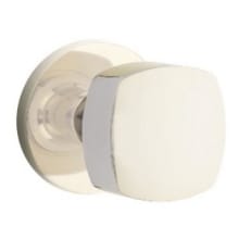 Freestone Privacy Door Knob Set with Disk Rose from the Urban Modern Collection