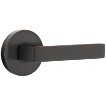 Dumont Privacy Door Lever Set from the Brass Modern Collection