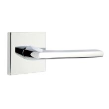 Helios Brass Modern Privacy Door Lever Set from the Contemporary Collection
