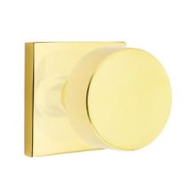 Round Privacy Door Knob Set from the Brass Modern Collection