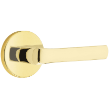 Spencer Privacy Door Lever Set from the Brass Modern Collection