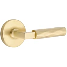 Tribeca Privacy Door Lever Set from the SELECT Brass Collection