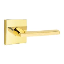 Helios Left Handed Privacy Door Lever Set with Square Rose