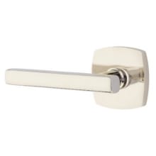 Freestone Left Handed Passage Door Lever Set with Urban Modern Rose from the Urban Modern Collection