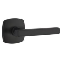 Freestone Right Handed Passage Door Lever Set with Urban Modern Rose from the Urban Modern Collection