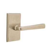 Cimarron Reversible Non-Turning Two-Sided Dummy Door Lever Set from the Sandcast Bronze Collection