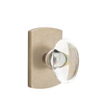 Hampton Crystal Reversible Non-Turning Two-Sided Dummy Door Knob Set from the Rustic Modern Bronze Collection