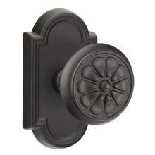 Petal Reversible Non-Turning Two-Sided Dummy Door Knob Set from the Lost Wax / Tuscany Bronze Collection