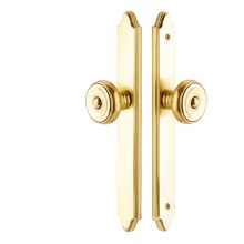11 Inch Stretto Concord Passage Sideplate Entry Set from the Classic Brass Collection