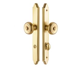 11 Inch Stretto Concord Privacy Sideplate Entry Set from the Classic Brass Collection