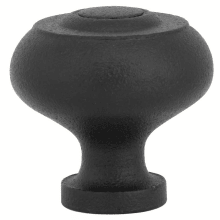 Brittany 1-1/4 Inch Mushroom Cabinet Knob from the Wrought Steel Collection - 10 Pack