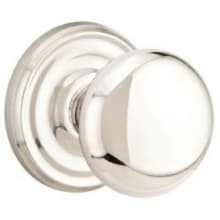 Providence Non-Turning Two-Sided Dummy Door Knob Set with Regular Rose from the Brass Classic Collection