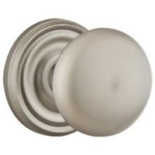 Providence Non-Turning Two-Sided Dummy Door Knob Set with Regular Rose from the Brass Classic Collection