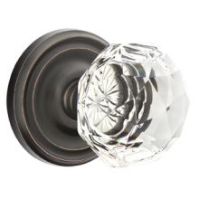 Diamond Reversible Non-Turning Two-Sided Dummy Door Knob Set from the Crystal Collection