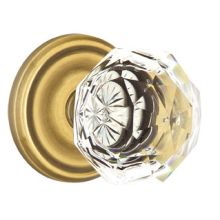 Diamond Reversible Non-Turning Two-Sided Dummy Door Knob Set from the Crystal Collection