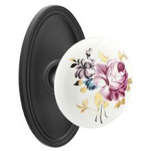 Devonshire Reversible Non-Turning Two-Sided Dummy Door Knob Set from the Porcelain Collection