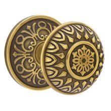Lancaster Reversible Non-Turning Two-Sided Dummy Door Knob Set from the Designer Brass Collection