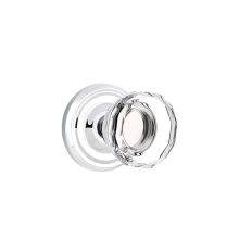 Lowell Reversible Non-Turning Two-Sided Dummy Door Knob Set from the Crystal Collection