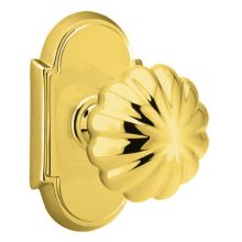 Melon Reversible Non-Turning Two-Sided Dummy Door Knob Set from the Designer Brass Collection