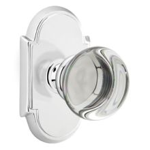Providence Crystal Reversible Non-Turning Two-Sided Dummy Door Knob Set from the Crystal Collection