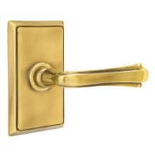 Wembley Reversible Non-Turning Two-Sided Dummy Door Lever Set from the Designer Brass Collection