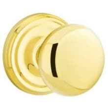 Providence Passage Door Knob Set with Regular Rose from the Brass Classic Collection