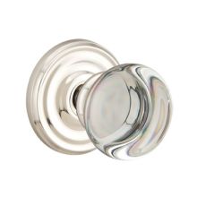 Providence Crystal Passage Door Knob with Solid Brass Rosette