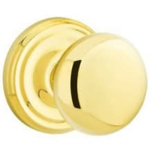 Providence Privacy Door Knob Set with Regular Rose from the Brass Classic Collection
