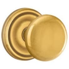Providence Privacy Door Knob Set with Regular Rose from the Brass Classic Collection