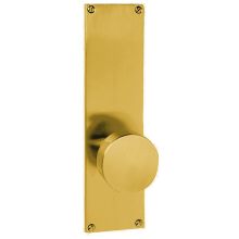 9" Height Rectangular Sideplate Brass Modern Privacy Entry Set