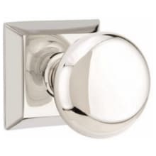 Providence Privacy Door Knob Set with Quincy Rose from the Classic Brass Collection