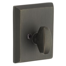 Rustic Modern Rectangular One Sided Deadbolt from the Sandcast Bronze Collection