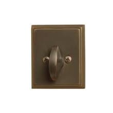 Brass Rectangular Style Single-Sided Deadbolt from the American Classic Collection