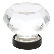 Old Town 1 Inch Geometric Cabinet Knob from the Glass Collection - 10 Pack