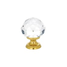 Diamond 1-1/4 Inch Mushroom Cabinet Knob from the Glass Collection - 25 Pack