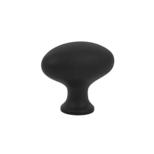 Egg 1-1/4 Inch Oval Cabinet Knob