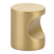 Finger Pull 7/8 Inch Cylindrical Cabinet Knob from the Contemporary Collection