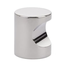 Finger Pull 7/8 Inch Cylindrical Cabinet Knob from the Contemporary Collection - 10 Pack