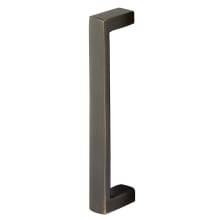 Rustic Modern Rectangular 8-3/4 Inch Center to Center Door Pull from the Sandcast Bronze Collection