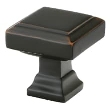 Geometric Square 1-1/4 Inch Square Cabinet Knob from the Geometric Collection - 25 Pack