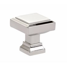 Geometric Square 1-1/4 Inch Square Cabinet Knob from the Geometric Collection