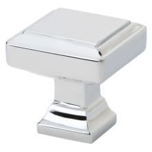 Geometric Square 1-1/4 Inch Square Cabinet Knob from the Geometric Collection - 25 Pack
